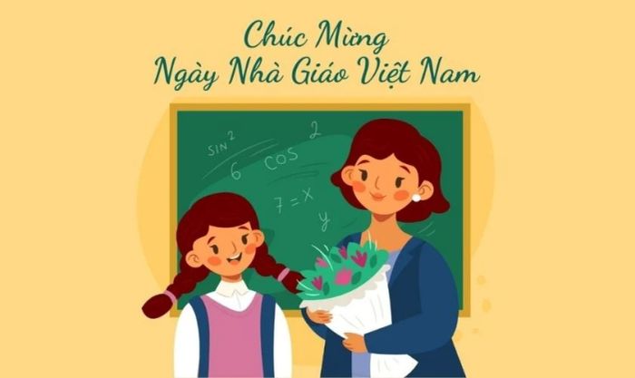 Ảnh bìa đẹp mắt để chúc mừng Ngày Nhà giáo, mang thông điệp tri ân đầy sâu sắc.