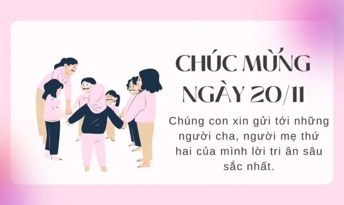 Ảnh bìa với lời chúc hay, màu hồng nhẹ nhàng và tươi sáng, là món quà tuyệt vời để gửi gắm tình cảm đến thầy cô.