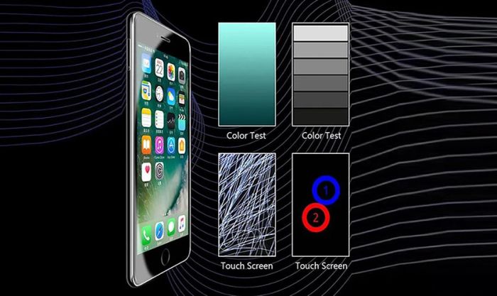 Kiểm tra tình trạng màn hình điện thoại cũ trước khi định giá qua ứng dụng