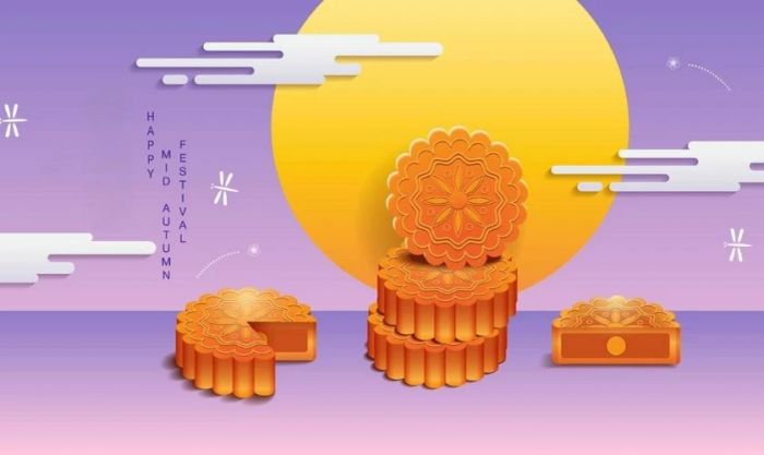 Hình ảnh bánh Trung Thu và ánh trăng rằm