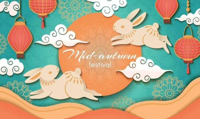 Phông nền Trung Thu thiết kế bằng tiếng Anh