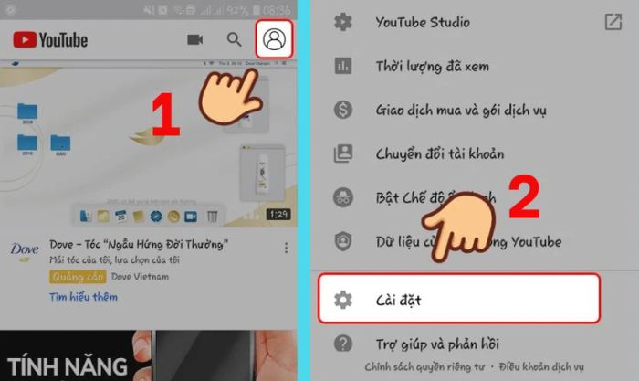 Hướng dẫn chi tiết cách chuyển hướng Youtube sang nước ngoài trên điện thoại