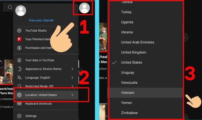 Hướng dẫn chi tiết cách chuyển hướng Youtube sang quốc tế trên máy tính