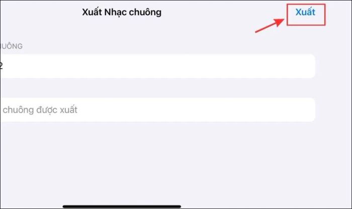 Nhấn xuất để hoàn thành