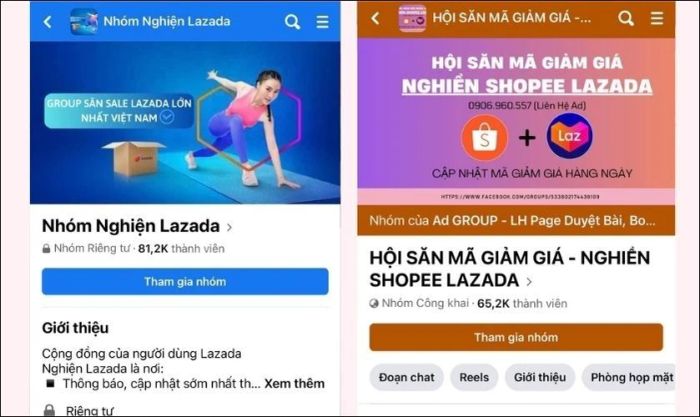 Hướng dẫn săn mã giảm giá Lazada thông qua các hội nhóm