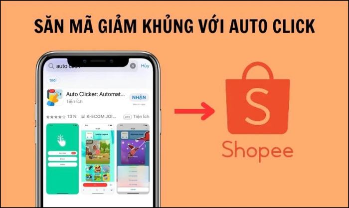 Săn mã giảm giá Shopee chuyên nghiệp bằng Auto click
