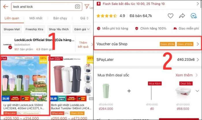 Hướng dẫn săn mã giảm giá Shopee ngay tại trang sản phẩm