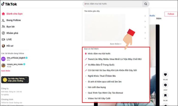Tham gia vào các xu hướng đang hot để tăng 1000 Follow TikTok