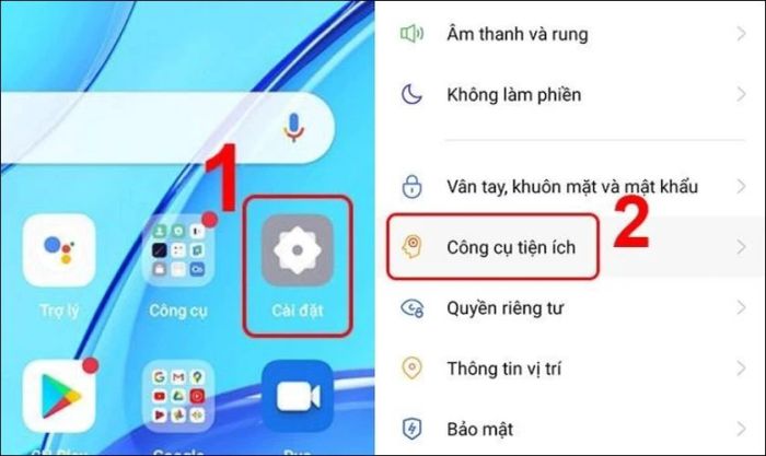 Hướng dẫn thiết lập nút quay lại trên điện thoại OPPO