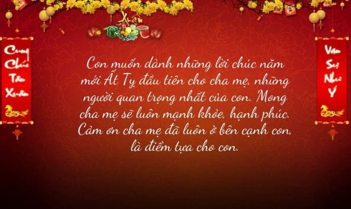 Khám phá và gửi ngay những lời chúc Tết chân thành đến cha mẹ
