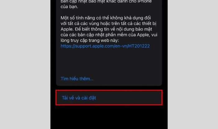 Cuối cùng, bạn nhấn vào Tải về và cài đặt để hoàn tất quá trình.