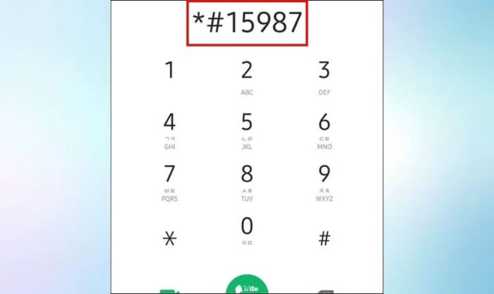 Gõ *#15987# và làm theo hướng dẫn để chỉnh sửa cân bằng màu sắc