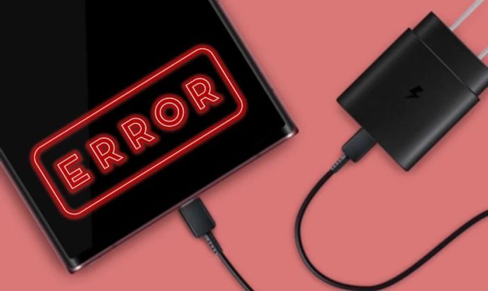 Lỗi không sạc được trên điện thoại Samsung