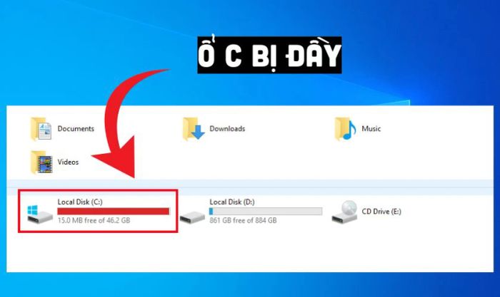 Tình trạng ổ C đầy là gì?