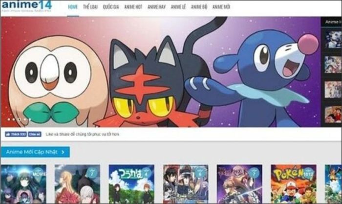 Anime14.net - Trang web xem phim trực tuyến miễn phí