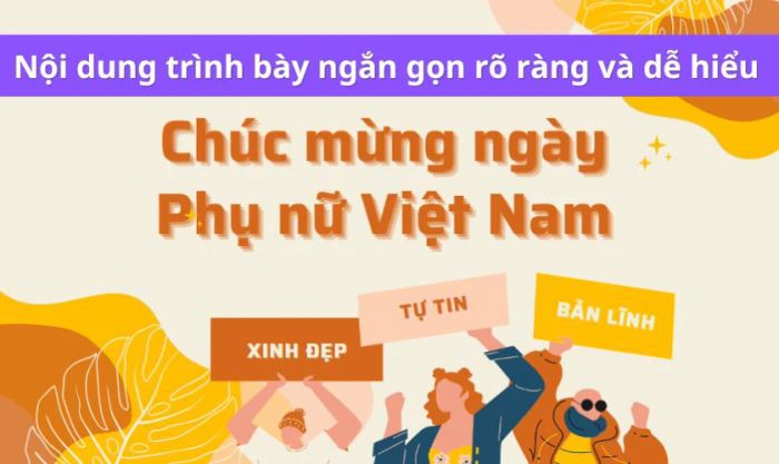 Nguyên tắc thiết kế PowerPoint 20/10 - Nội dung mạch lạc