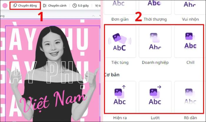 Thêm hiệu ứng chuyển động vào PowerPoint