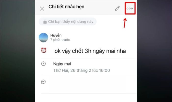 Bạn nhấn vào biểu tượng ba chấm để mở menu tùy chọn