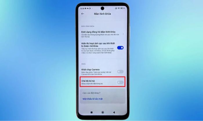 Hướng dẫn tắt chế độ bỏ túi Xiaomi