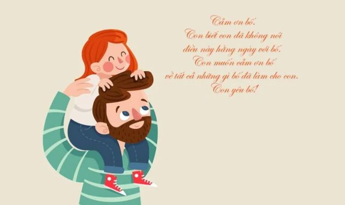 Thiệp mừng ngày quốc tế đàn ông với chủ đề gia đình mới lạ