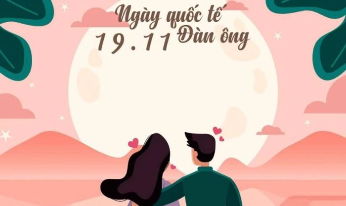 Mẫu thiệp chúc mừng ngày Quốc tế Đàn ông 19/11 dành cho crush đáng yêu