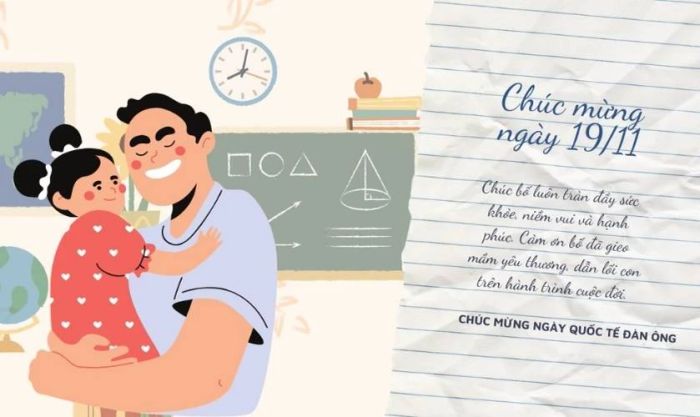 Thiệp mừng ngày quốc tế đàn ông tinh tế và ý nghĩa