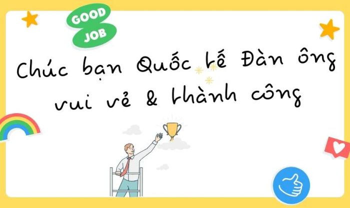 Mẫu thiệp chúc mừng ngày Quốc tế Đàn ông 19/11 cho đồng nghiệp đáng yêu