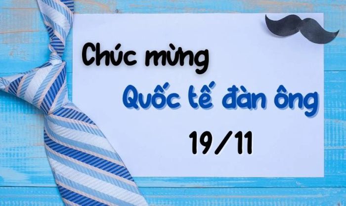 Thiệp chúc mừng ngày quốc tế đàn ông đơn giản nhưng tinh tế