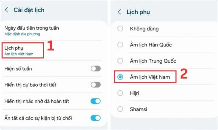 Hướng dẫn hiển thị lịch âm trên màn hình điện thoại OPPO