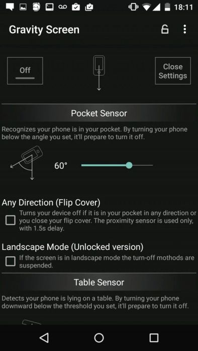 Gravity Screen