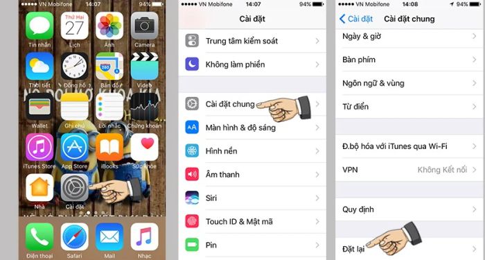 Xóa dung lượng khác trên iPhone triệt để - Khôi phục cài đặt gốc