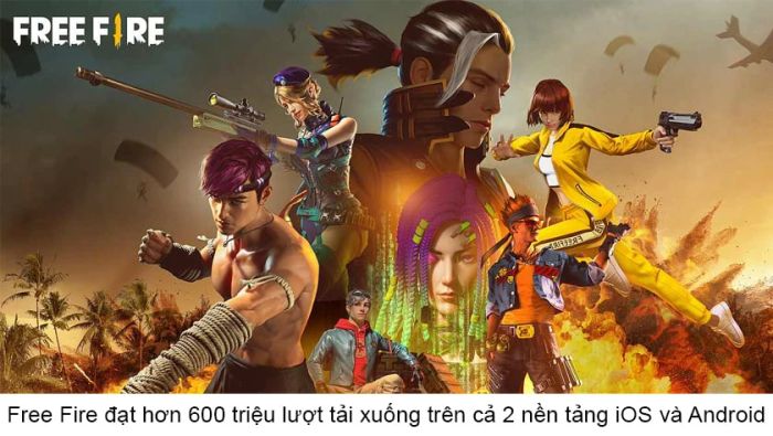 Free Fire (ff) vn bao nhiêu lượt tải?