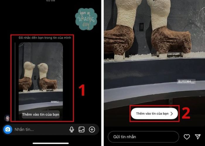 cách chia sẻ lại story instagram của người khác