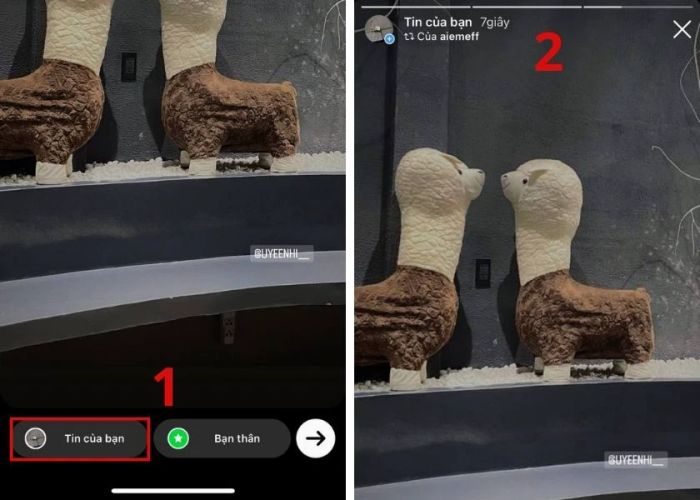 reup story instagram trên điện thoại