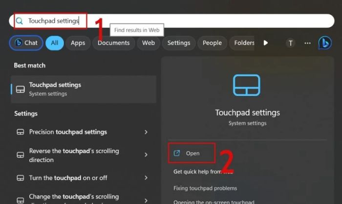 Khắc phục lỗi chuột bị đơ qua cài đặt Touchpad