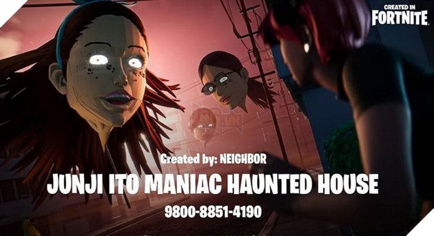 Truyện kinh dị của Junji Ito được thêm vào Map Chế độ Kinh dị đặc biệt trong Fortnite