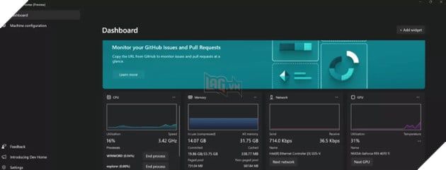 Microsoft mở rộng các tiện ích mới để theo dõi CPU, GPU, RAM trên Win 11 3