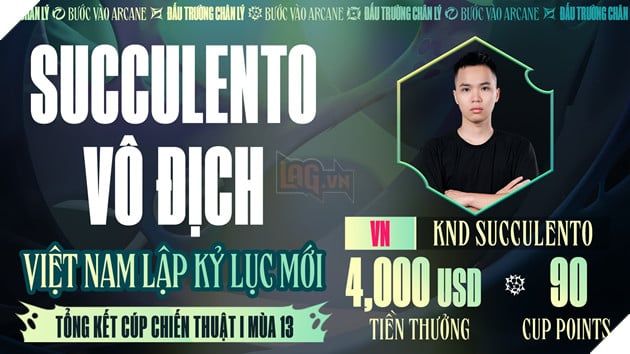 Đấu Trường Chân Lý Esports Mùa 13: Kỳ Thủ KND SUCCULENTO Giúp Việt Nam Tiếp Tục Vô Địch Tại Cúp Chiến Thuật APAC