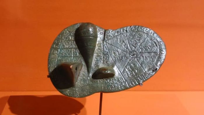 Discovered in Italy in 1877, the Liver of Piacenza is a bronze replica of a sheep's liver, utilized by the Etruscans for divination practices.
