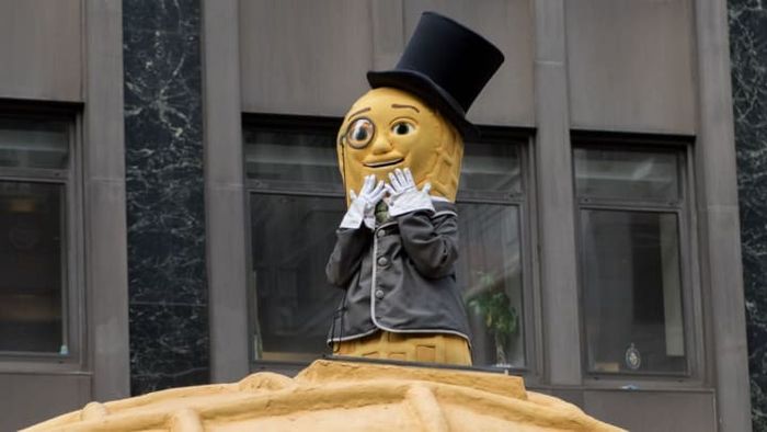 Mr. Peanut made a special appearance at the 90th Macy's Thanksgiving Day Parade in New York City.