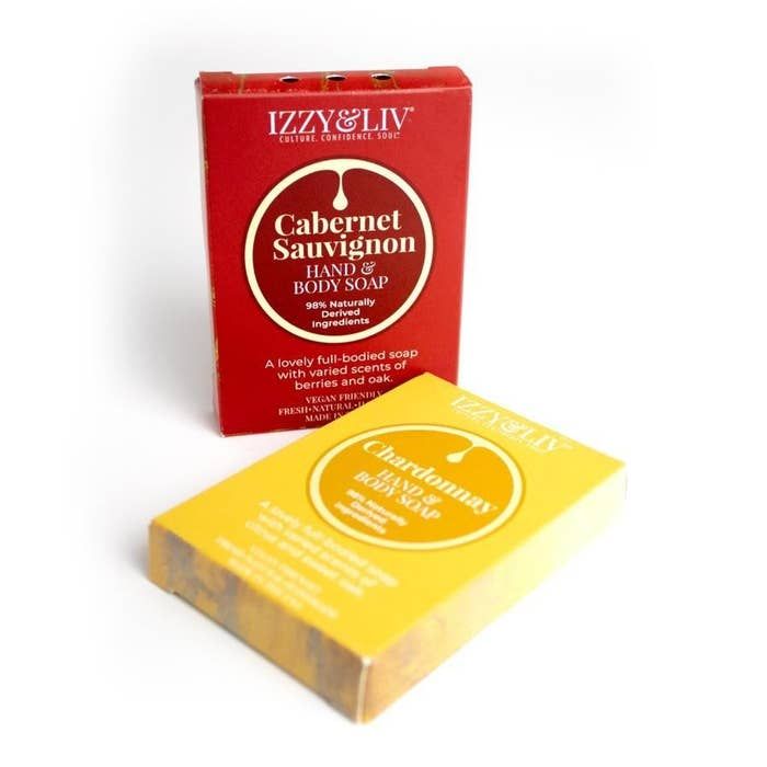 The wine-inspired soap set