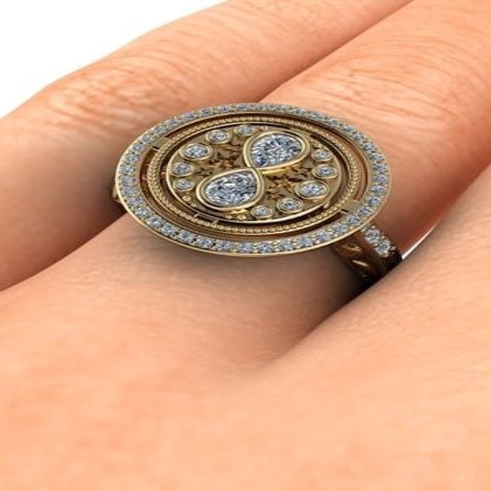 A hand adorned with the ring