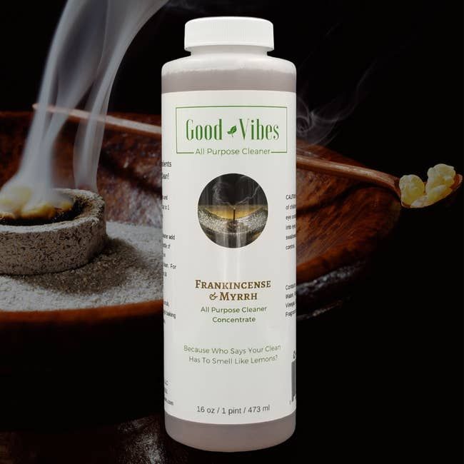 A bottle of cleaning concentrate.