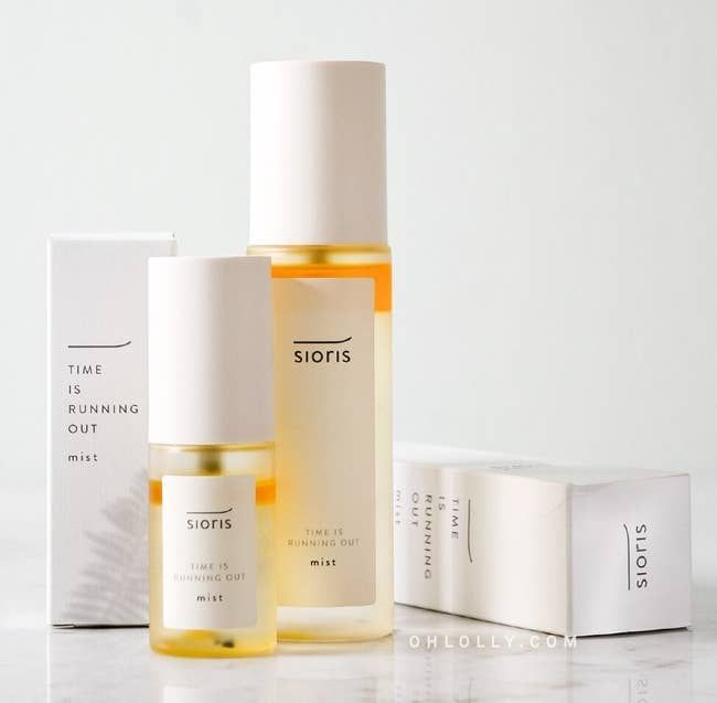 The mist bottle available in small and large sizes
