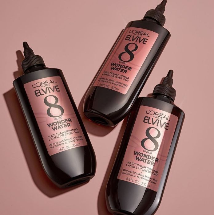 Several bottles of hair treatment