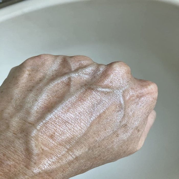 The same reviewer with the product fully blended into their skin.