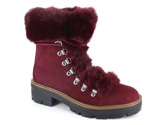 The lace-up boots with contrasting trim and a rugged lug sole