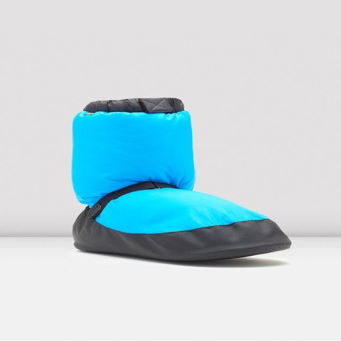 Booties in Fluorescent Blue Nylon