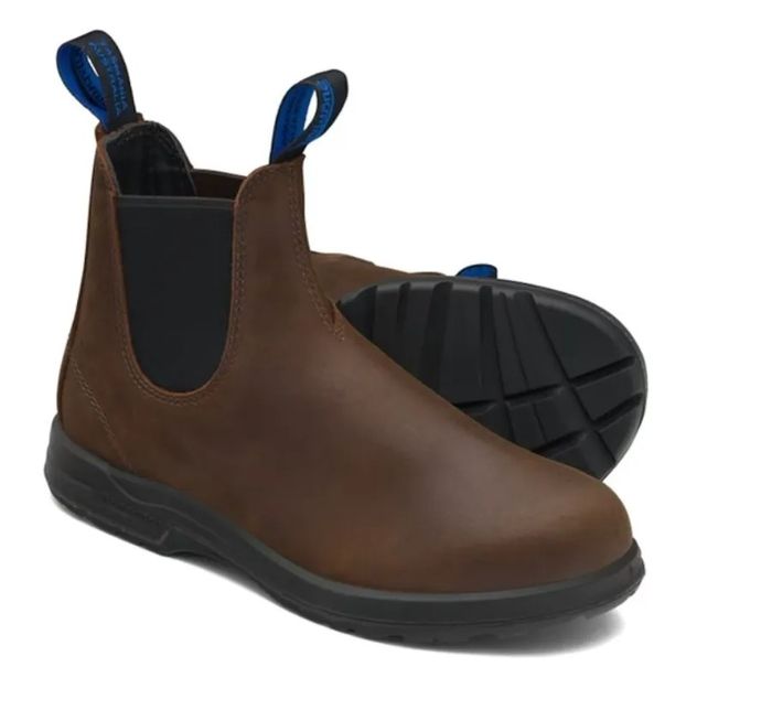 leather uppers designed to be waterproof with reinforced double stitching