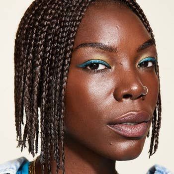 model showcasing the hydrator in the shade Ultra Deep Neutral